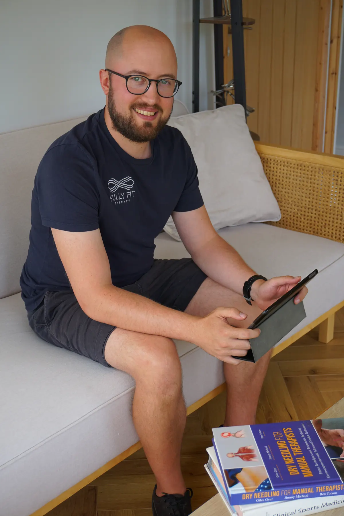 Rob Manning, BSc (Hons) Sports Therapist, at the Fully Fit Therapy clinic